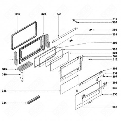 DOOR FRAME (REFERENCE 302) MICROWAVE OVENS - 79X8248