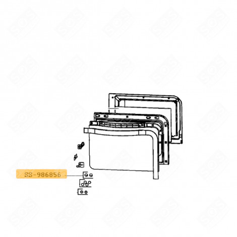 PACK OF 2 SCREWS GAS / ELECTRIC OVENS - SS-986856