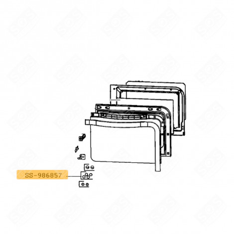 4 SILICONE WASHERS GAS / ELECTRIC OVENS - SS-986857