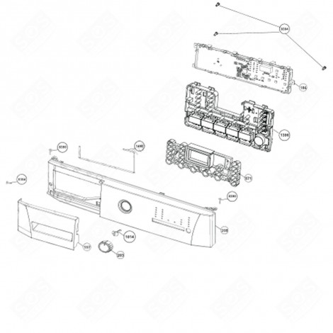 FRONT PANEL OF THE PRODUCT BOX (MARK 197) WASHING MACHINES - 2828119686