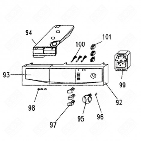 PANEL (NO. 92) TUMBLE DRYER - 95X9110