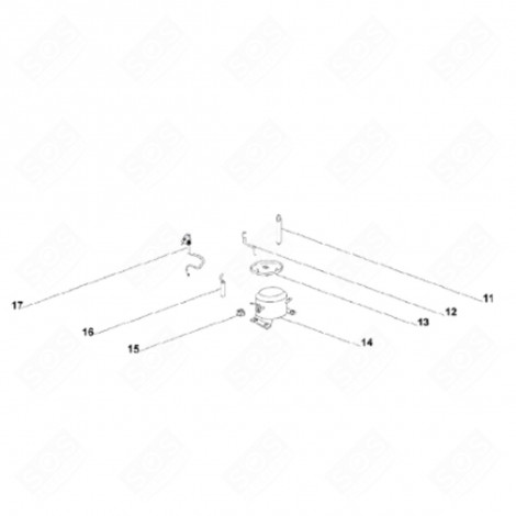 STARTING RELAY (MARK 15) REFRIGERATOR, FREEZER - 50735