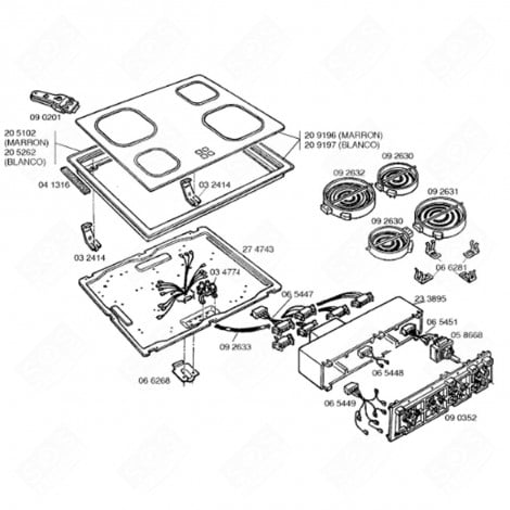 DOOR HANDLE (REFERENCE 65 447) REFRIGERATOR, FREEZER - C00065447