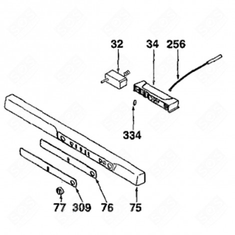 THERMOSTAT KNOB (MARK 77) REFRIGERATOR, FREEZER - 45X7153