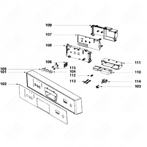 FUNCTION BUTTON (MARK 104) DISHWASHER - 32X2866