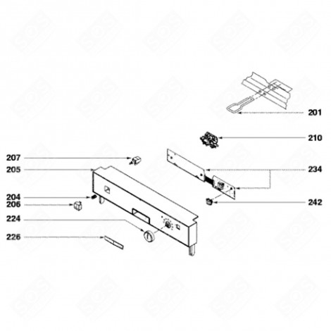 HANDLE TRIM (MARK 226) DISHWASHER - 32X3782