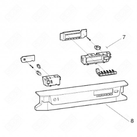 DASHBOARD DISHWASHER - C00295079, 482000089175