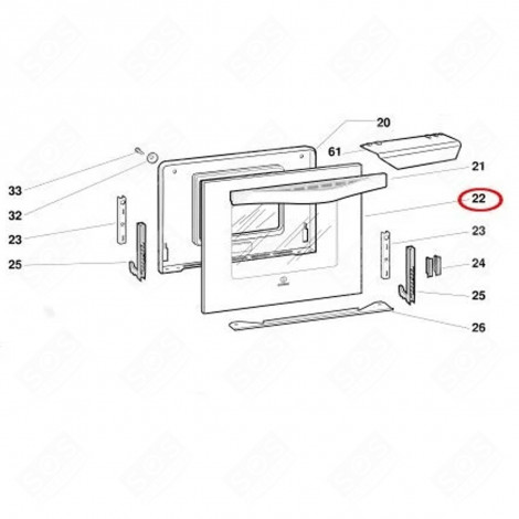 VITRE EXTÉRIEURE GAS / ELECTRIC OVENS - C00143446, 482000081991