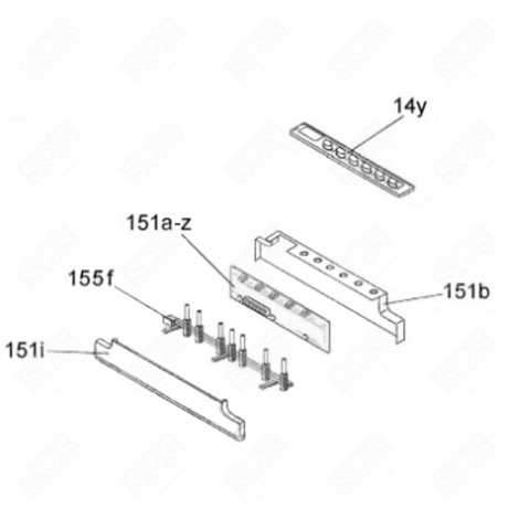 PROGRAMMED MODULE (MARK 151 A-Z) DISHWASHER - 49035459