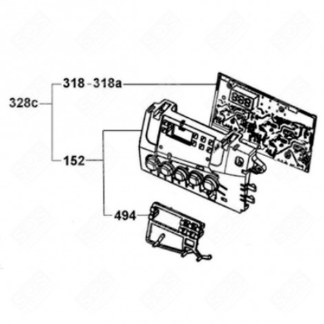 PROGRAMMED MODULE (MARK 318) TUMBLE DRYER - 49033455