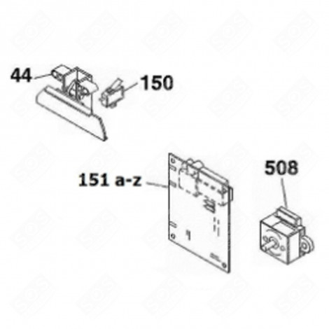 PROGRAMMED MODULE (MARK 151 A-Z) DISHWASHER - 49028762