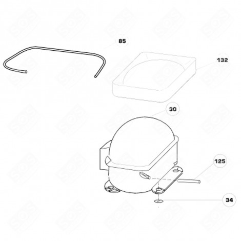 DEFROST TRAY (REFERENCE 132) REFRIGERATOR, FREEZER - 4882720100