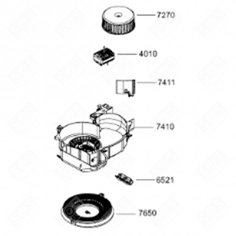 MOTOR EXTRACTOR HOOD - 480122101347