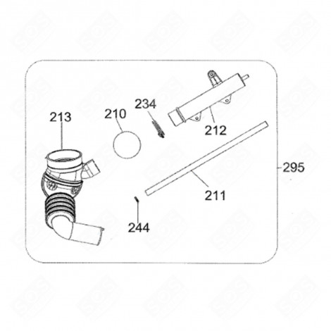 CHAMBER HOSE (MARK 212) WASHING MACHINES - 42063779