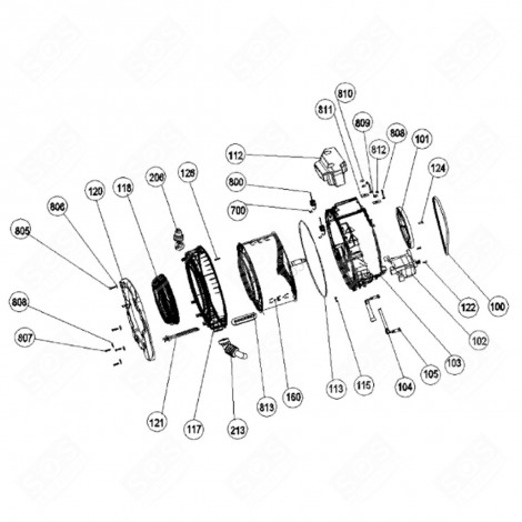 V-BELT 1228H7EL (MARK 100) WASHING MACHINES - 42002706