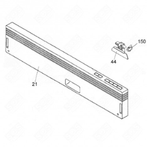 DASHBOARD (REFERENCE 21) DISHWASHER - 41902870