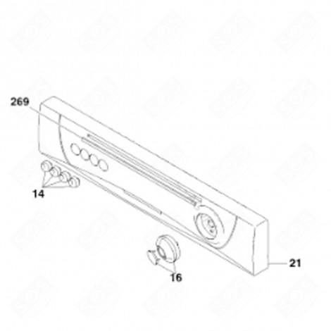 TIMER KNOB (REFERENCE 16) DISHWASHER - 41011633