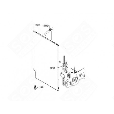 HINGE (MARK 308) DISHWASHER - 4055179909