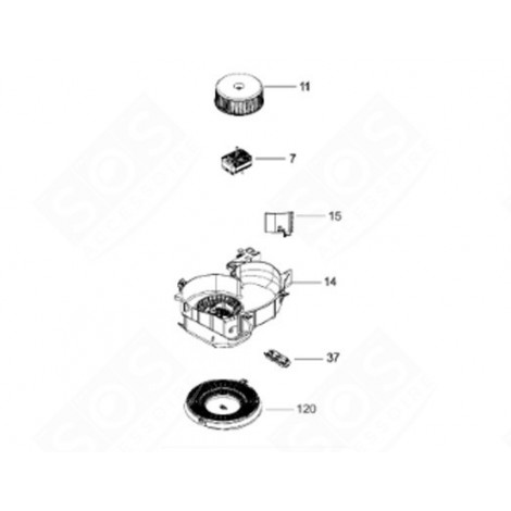 MOTOR (MARK 7) EXTRACTOR HOOD - 4055026456