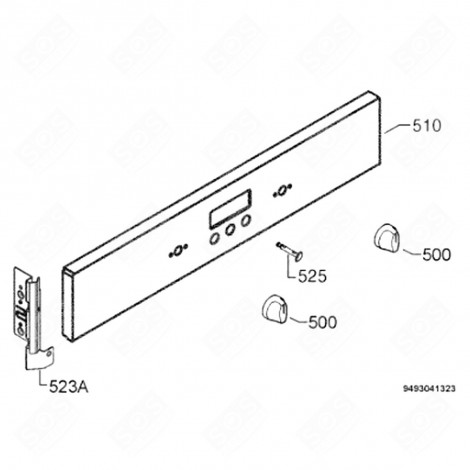 BUTTON (REFERENCE 500) GAS / ELECTRIC OVENS - 3550389047