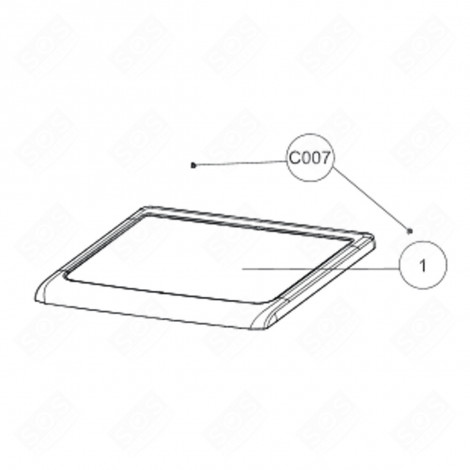 LID (REFERENCE POINT 1) WASHING MACHINES - 2328800205