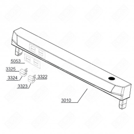 PANEL STRIP (REF. 3010) DISHWASHER - 1780220300