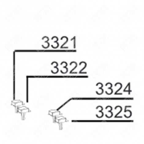 M/A BUTTON (MARK 3325) DISHWASHER - 1757040200