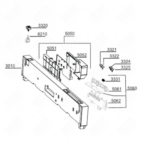 PANEL STRIP (REF. 3010) DISHWASHER - 1745970169