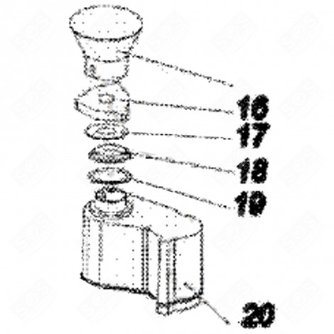 SALT CONTAINER PLUG (MARK 16) DISHWASHER - 16952