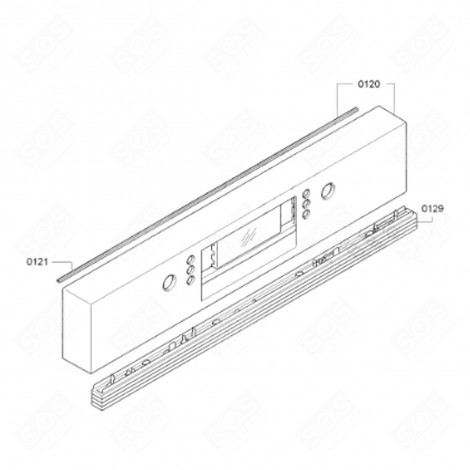 CONTROL PANEL HOUSING (REFERENCE 0120) DISHWASHER - 11000476