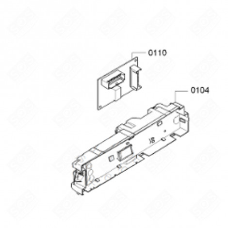 CONTROL MODULE (REFERENCE POINT 104) TUMBLE DRYER - 00754454