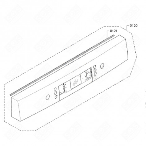 CONTROL PANEL (REFERENCE 120) DISHWASHER - 00675474, 675474