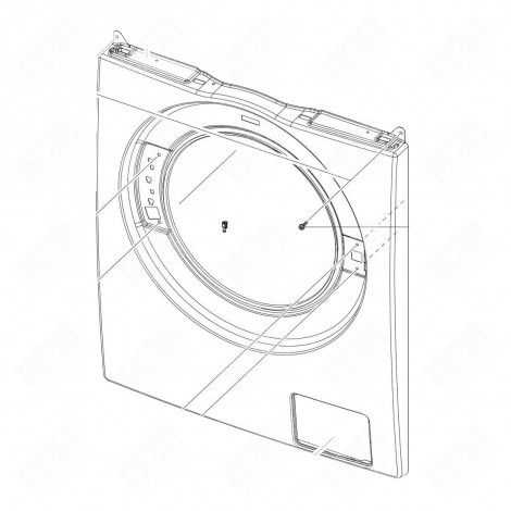 ORIGINAL DOOR FRAME FRONT WASHING MACHINES - DC97-19359A