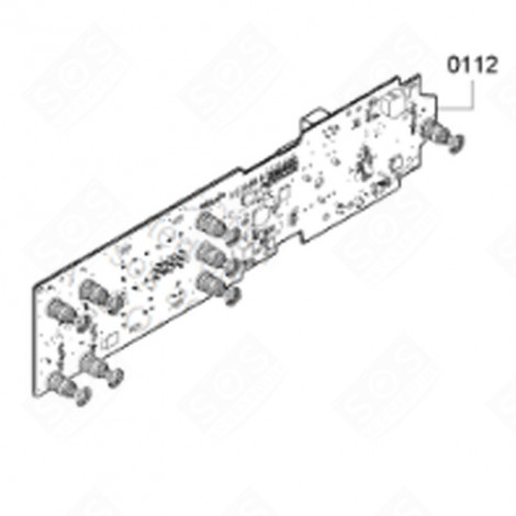 ELECTRONIC CARD, CONTROL MODULE WASHING MACHINES - 00655051