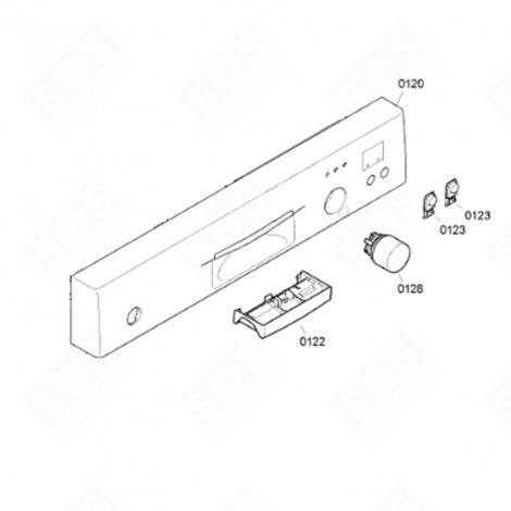 CONTROL PANEL BOX (MARK 120) DISHWASHER - 00647514