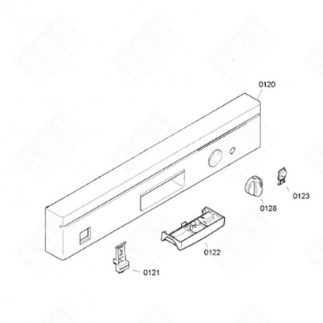 CONTROL PANEL HOUSING DISHWASHER - 00645060