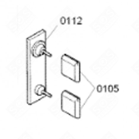 OVEN BUTTON (REFERENCE 105) GAS / ELECTRIC OVENS - 00628466