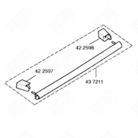 HANDLE (REFERENCE 437211) GAS / ELECTRIC OVENS - 00437211