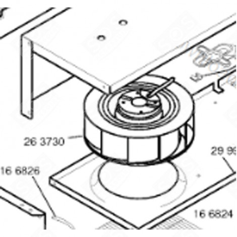 FAN EXTRACTOR HOOD - 00263730, 263730