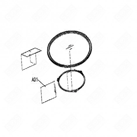 MICA PLATE (MARK A01) MICROWAVE OVENS - 460A27