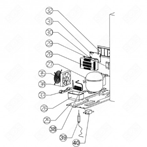 VALVE (MARK 40) REFRIGERATOR, FREEZER - FR007573