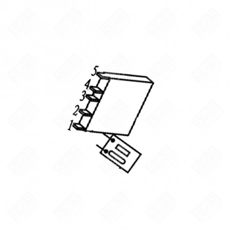 REFRIGERATOR, FREEZER RESISTANCE + THERMOSTAT FUSE ORIGINAL REFRIGERATOR, FREEZER - SS-1810001761, SS-1810001762