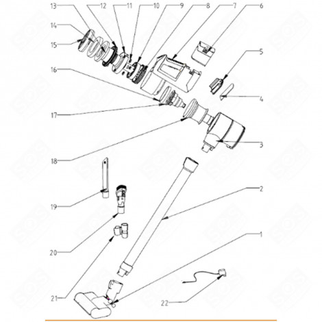 BATTERY VACUUM CLEANER  - AS000078