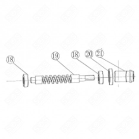 MAGNETIC FLYWHEEL KIT (REFERENCE 20 + 21) FOOD PROCESSOR - CU001277