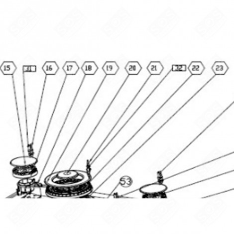 WOK BURNER GAS / ELECTRIC OVENS - CU000866