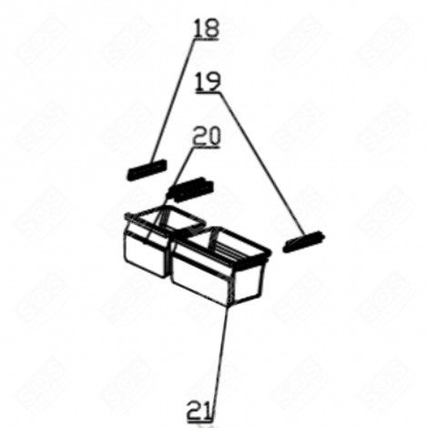 DRAWER (MARK 20) REFRIGERATOR, FREEZER - FR007164