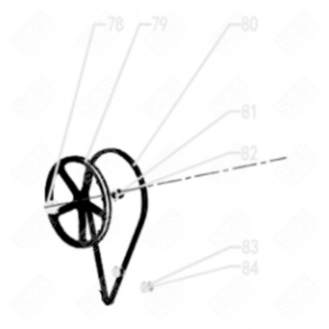 PULLEY SCREW (REFERENCE 81) WASHING MACHINES - LA000754