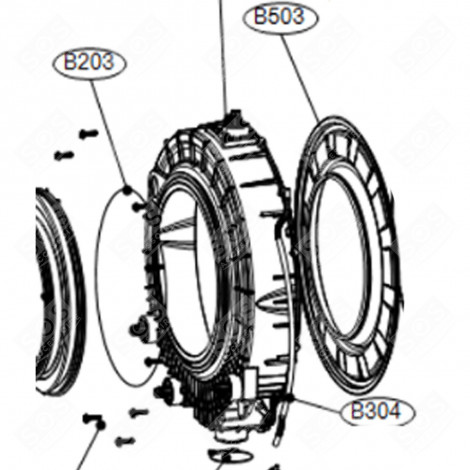 SEALING RING HUBLOT INT (MARK B203) WASHING MACHINES - LA000076