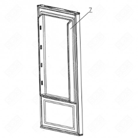 REF DOOR SILVER REFRIGERATOR, FREEZER - FR005017