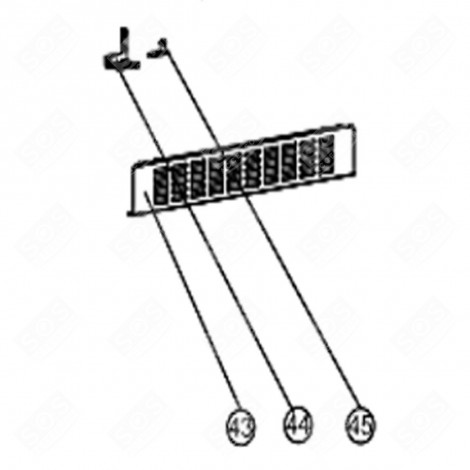 COMPRESSOR GRID (MARK 45) REFRIGERATOR, FREEZER - FR003978